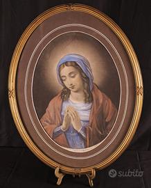 Antico Pastello – Madonna in preghiera