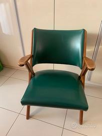 poltrona Dal Vera anni 60 modello 3011 verde