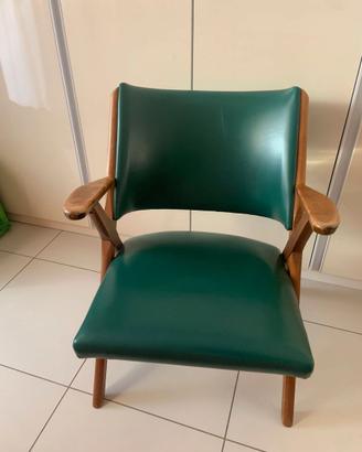 poltrona Dal Vera anni 60 modello 3011 verde