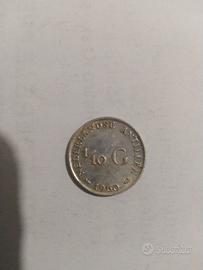MONETA 1/10 GOULDEN ANTILLE OLANDESI