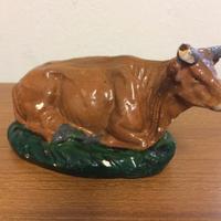 Statuina BUE per presepe in gesso - Inizi '900