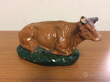 Statuina BUE per presepe in gesso - Inizi '900