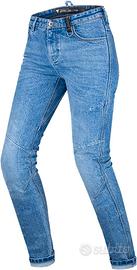 Jeans moto Protezioni CE per Ginocchia e Fianchi