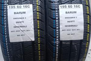 2 GOMME 195 60 16C BARUM INV RIF4017