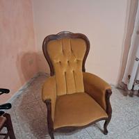 Poltrona imbottita vintage