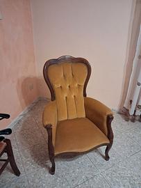 Poltrona imbottita vintage