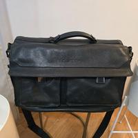 Cartella Piquadro in pelle blu – Porta PC 15.6”