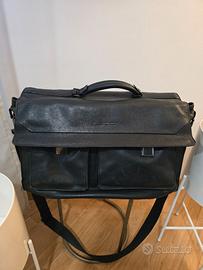 Cartella Piquadro in pelle blu – Porta PC 15.6”