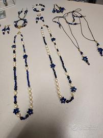 Set Collane '' STELLE BLU E NAVY ''