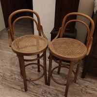 Sgabelli in Rattan