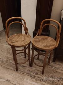 Sgabelli in Rattan