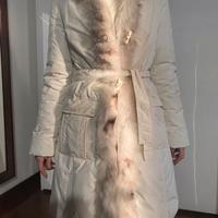 Piumino Bianco Panna bordo Pelliccia Marella Sport