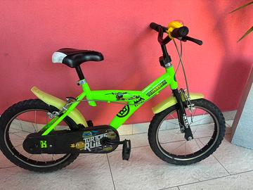 Bicicletta raggio 16 tartarughe ninja dino bike