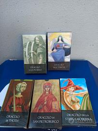 Carte Oracolo Leonardo Thoth visioni set 5 mazzi 