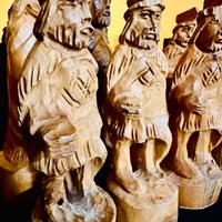 Set Scacchi realiz.a mano Legno di Rosa