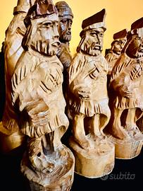 Set Scacchi realiz.a mano Legno di Rosa