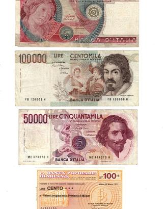 (LOTTO 3°)BANCONOTE ITALIANE"PREEURO IN LIRE