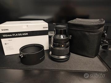 Obbiettivo Lente Sigma 105 f1.4 ART Sony E