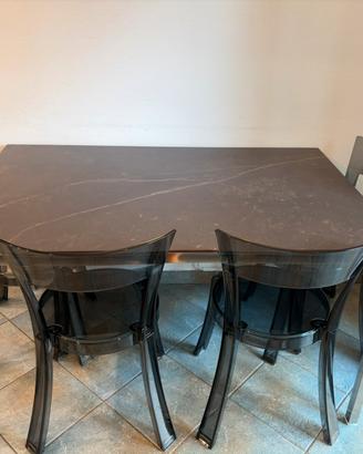Tavolo ikea Torsby ceramica effetto marmo