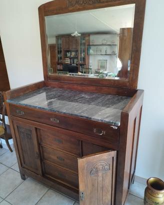 Comò per camera da letto con specchio