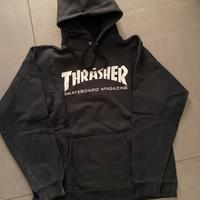 felpa thrasher nera tg. S oversize
