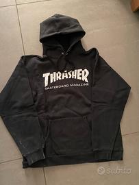 felpa thrasher nera tg. S oversize