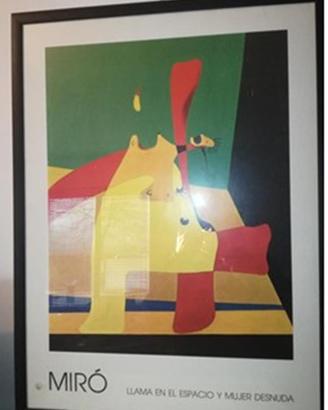 Quadro Ufficio arte moderna Miro' 60x81