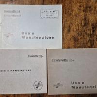 Lambretta 125 libretti uso e manutenzione