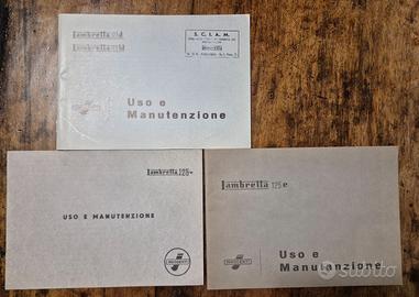 Lambretta 125 libretti uso e manutenzione