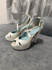 scarpe da sposa firmate Blue & Rose raso 37