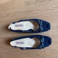 Scarpe, sandali blu da donna