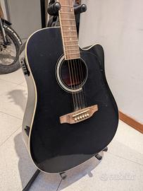 Chitarra Elettroacustica EKO nero lucido Nuova