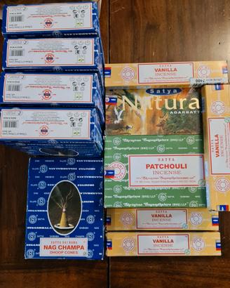 Lotto incensi satya + diffusori