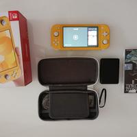 Nintendo switch Lite gialla + custodia + gioco