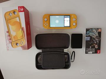 Nintendo switch Lite gialla + custodia + gioco