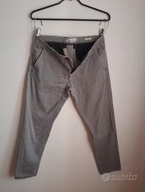Pantalone in tessuto grigio primaverile taglia 50