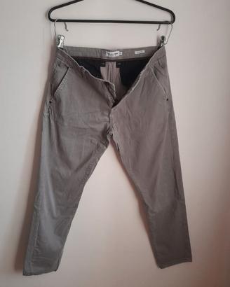 Pantalone in tessuto grigio primaverile taglia 50