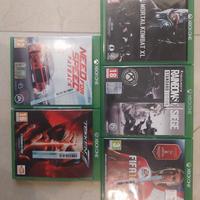 Xbox one 3 giochi venduti anche singolarmente