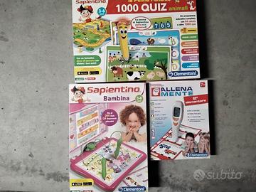 Sapientino giochi e Allena mente Clementoni