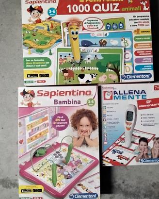 Sapientino giochi e Allena mente Clementoni