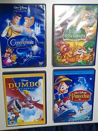 4 DVD classici Disney edizione speciale + omaggio