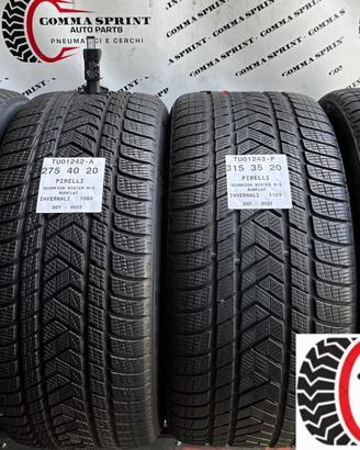 4 PNEUMATICI 275/40 315/35 R20 PIRELLI INVERNALI