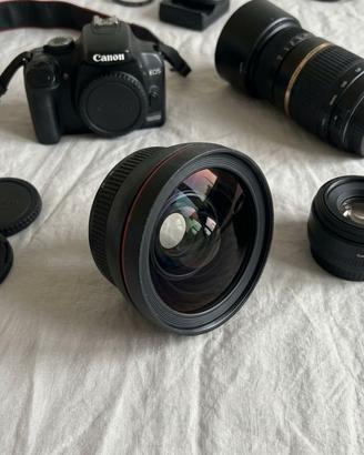 Kit Fotocamera Canon EOS 1000D + Teleobiettivo Tam