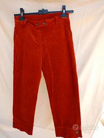 Pantaloni Pinochietto Vintage,Color Ruggine -M 