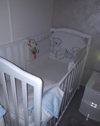 culla italbaby con materasso 