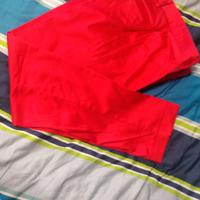 Pantaloni estivi rasatello rosso