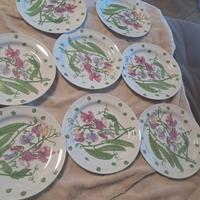 set 8 piatti piani sweet pea Richard ginori 