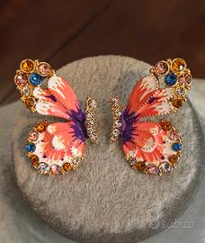 Orecchini vintage farfalla Heidi Daus
