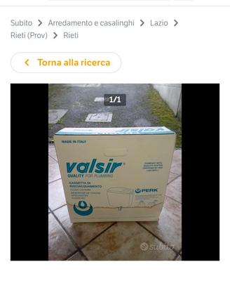 Vaschetta a zaino water