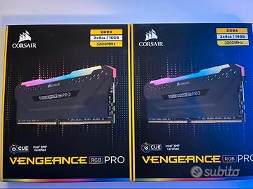 32GB DDR4 Corsair Vengeance Pro RGB 3200MHz (8x4)
